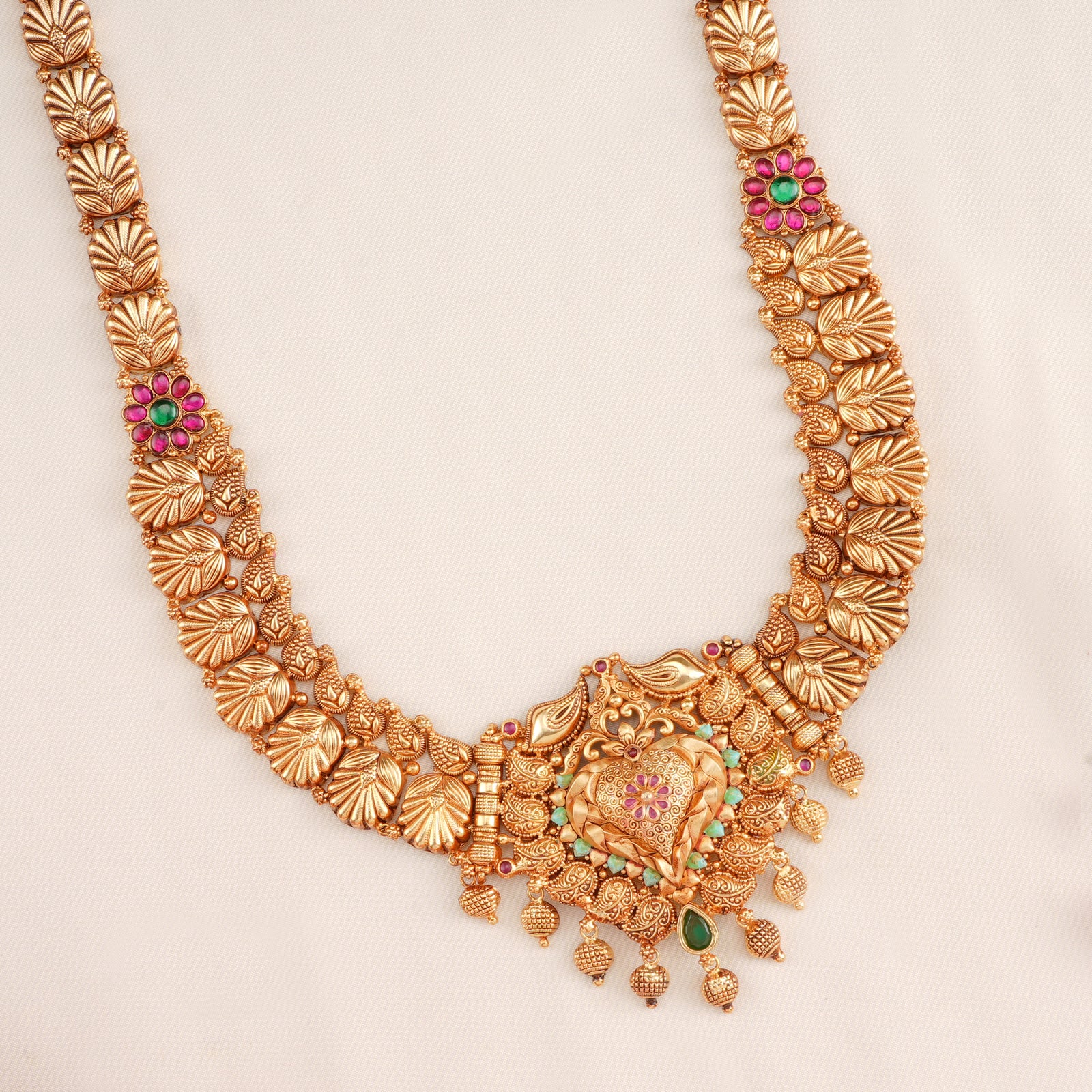 Royal Charm Floral Temple Style Haram