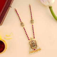 Lakshmi Divine Pearl Drop Layer Necklace