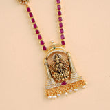 Lakshmi Divine Pearl Drop Layer Necklace
