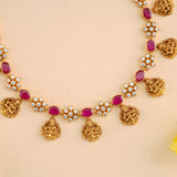 Astalakshmi Ruby Gemstone Layer Necklace