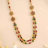 Navaratna Gemstone Layer Necklace
