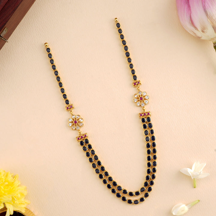 Sapphire Blossom Layer Necklace
