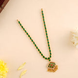 Dazzling Emerald Flower Inspired Layer Necklace
