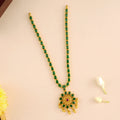 Modern Emerald Drop Necklace