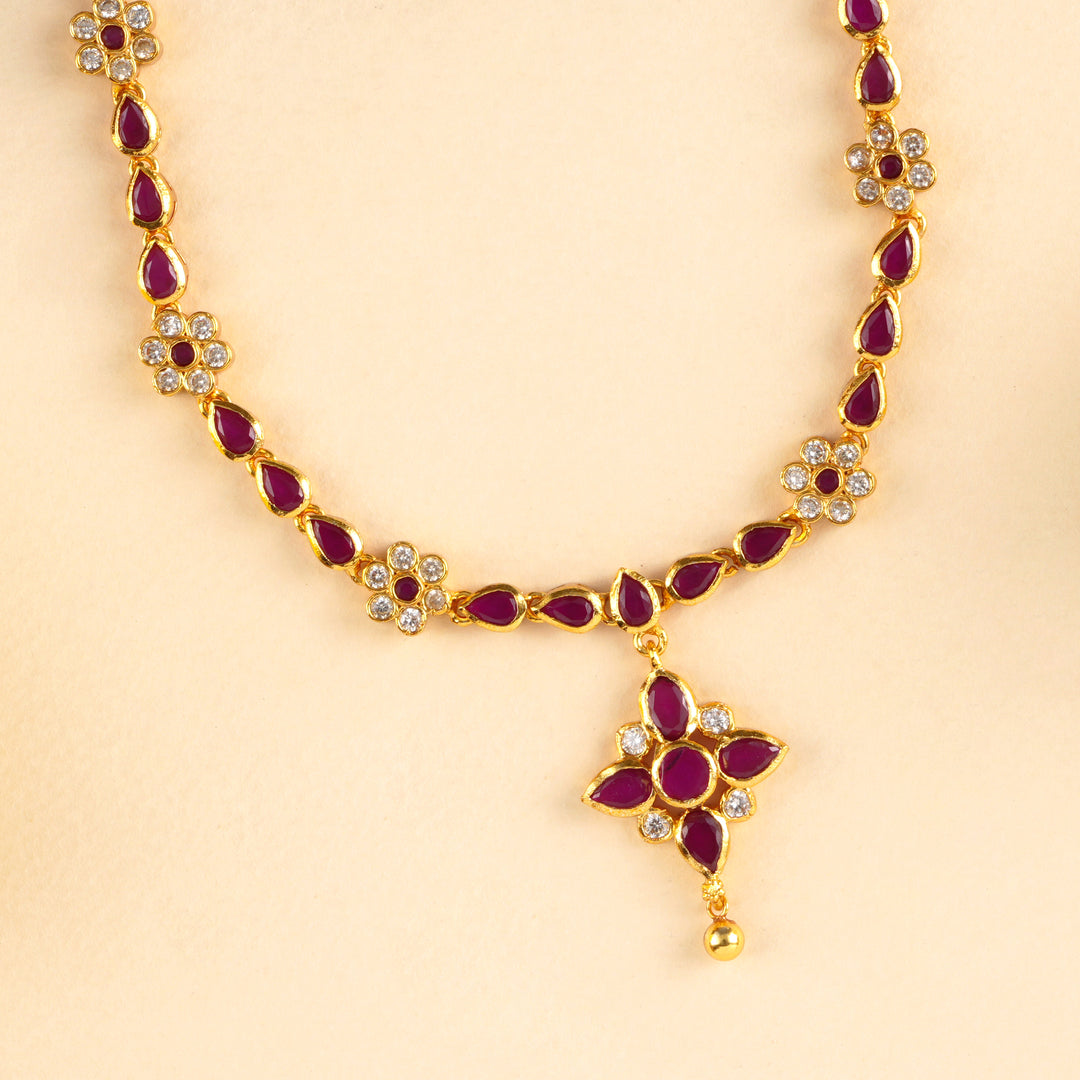 Enchanted Ruby Layer Necklace