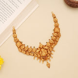 Traditional Nagas Lakshmi with Peacock Gold Necklace