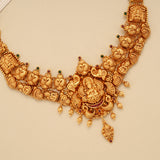Traditional Nagas Lakshmi with Peacock Gold Necklace
