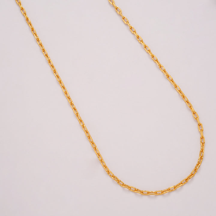 Papercut Design Link Gold Plated Chain