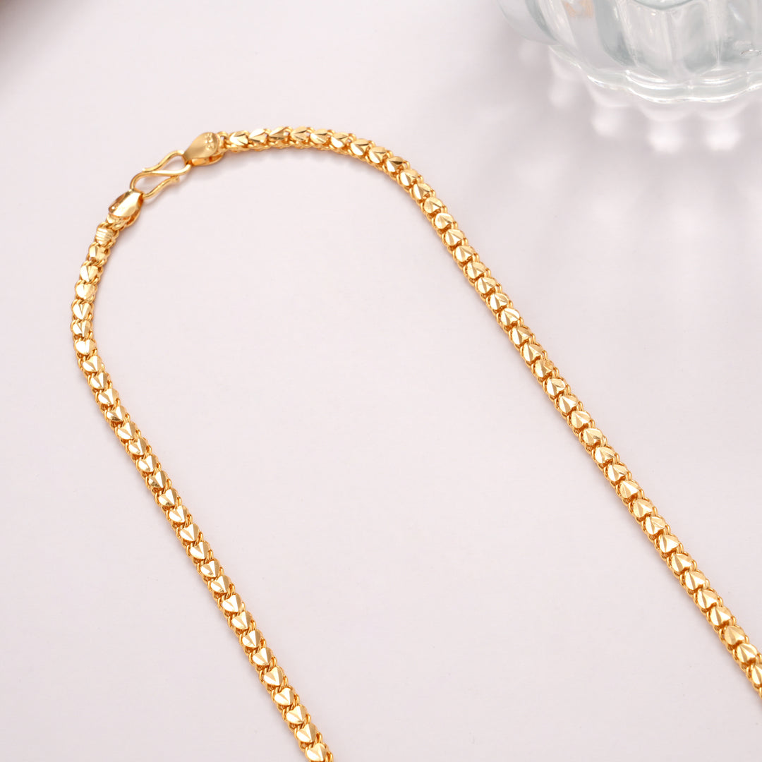 Heritage Heart Link Gold Plated Chain