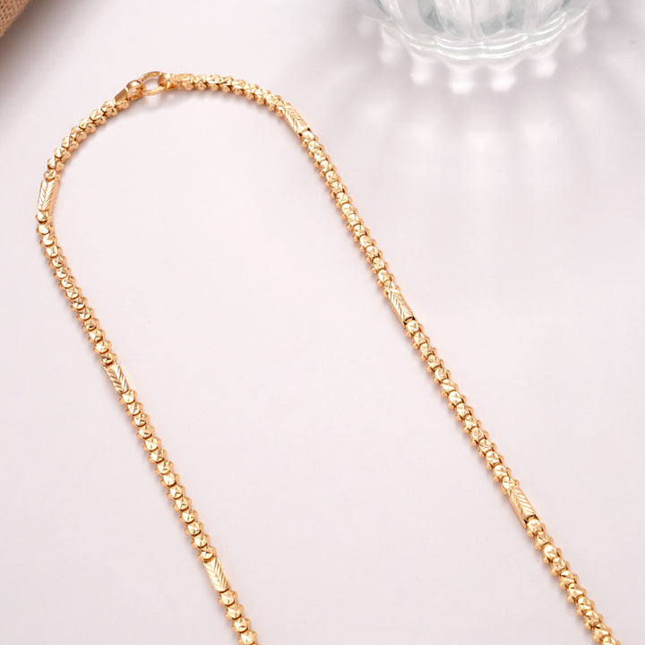 Traditional Bold Gold Plated Chain
