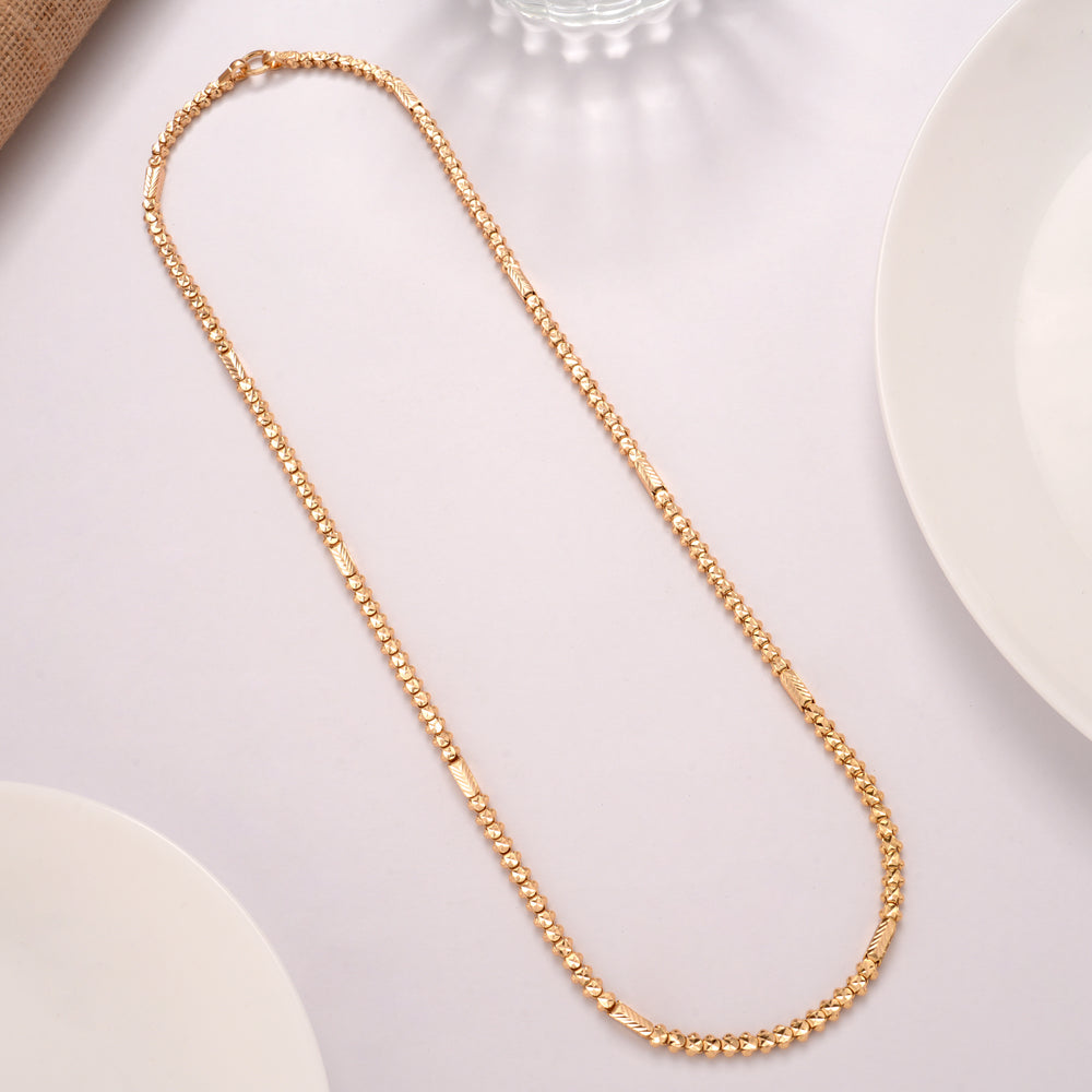 Traditional Bold Gold Plated Chain