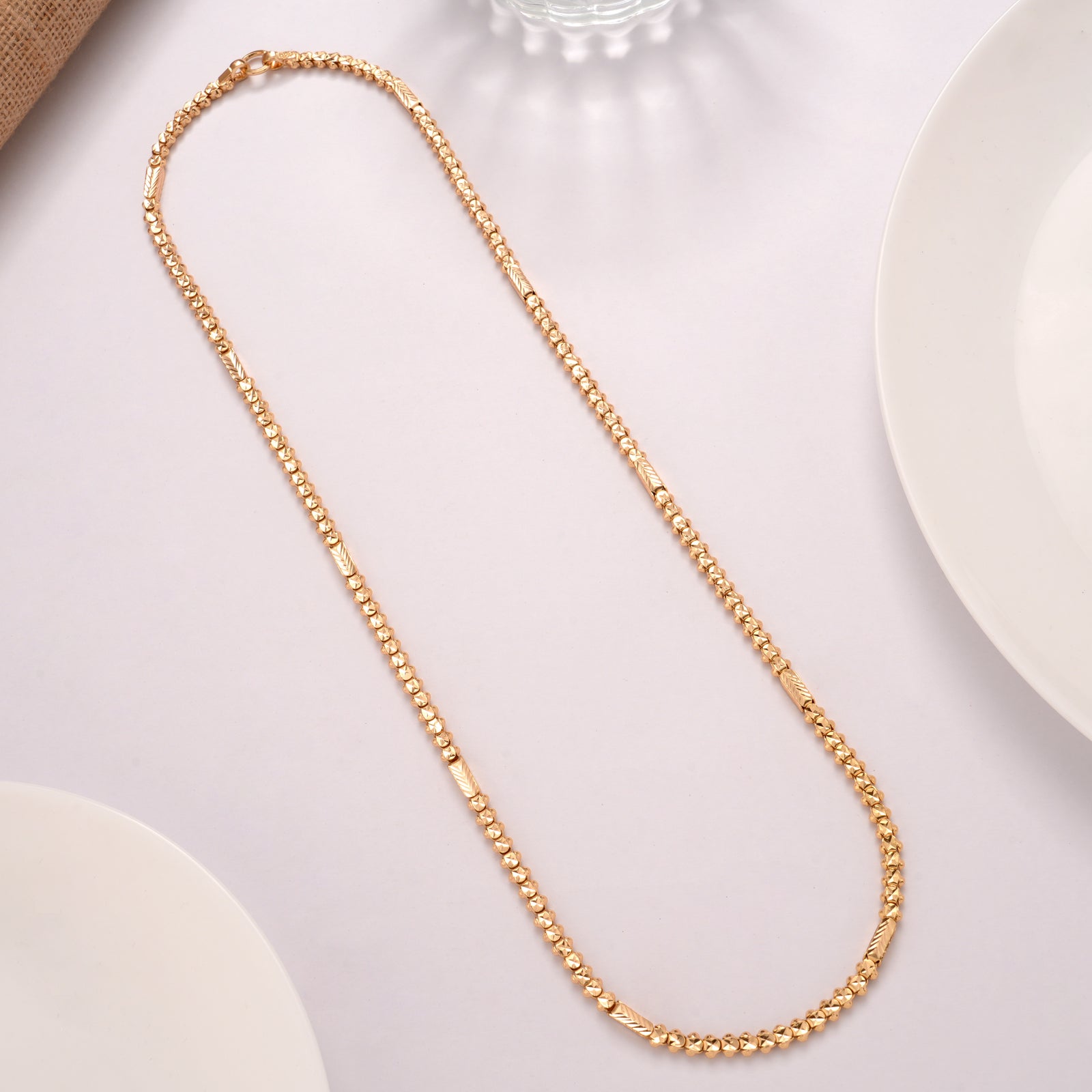 Traditional Bold Gold Plated Chain