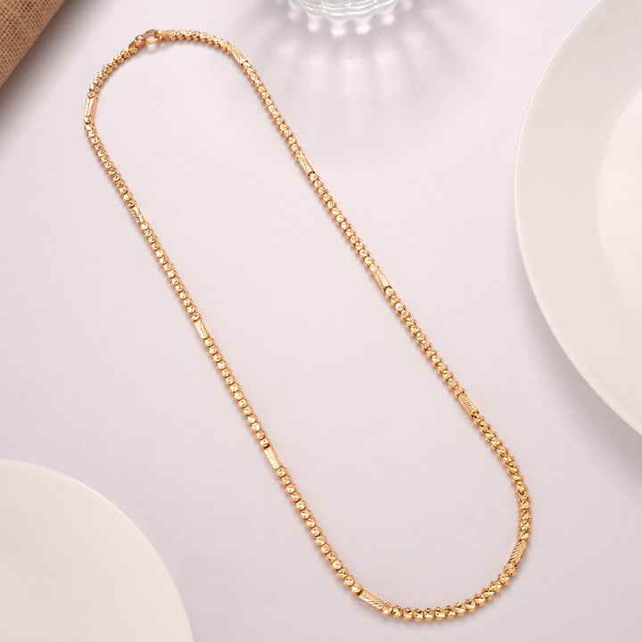 Traditional Bold Gold Plated Chain