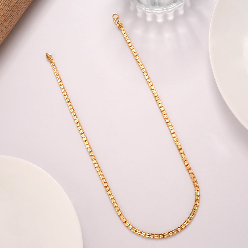 Ethnic Blossom Design Golden Chain