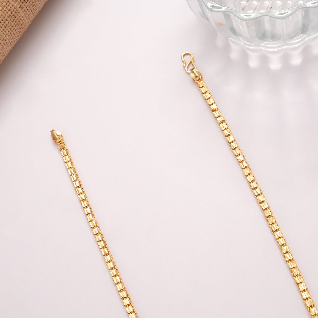 Ethnic Blossom Design Golden Chain