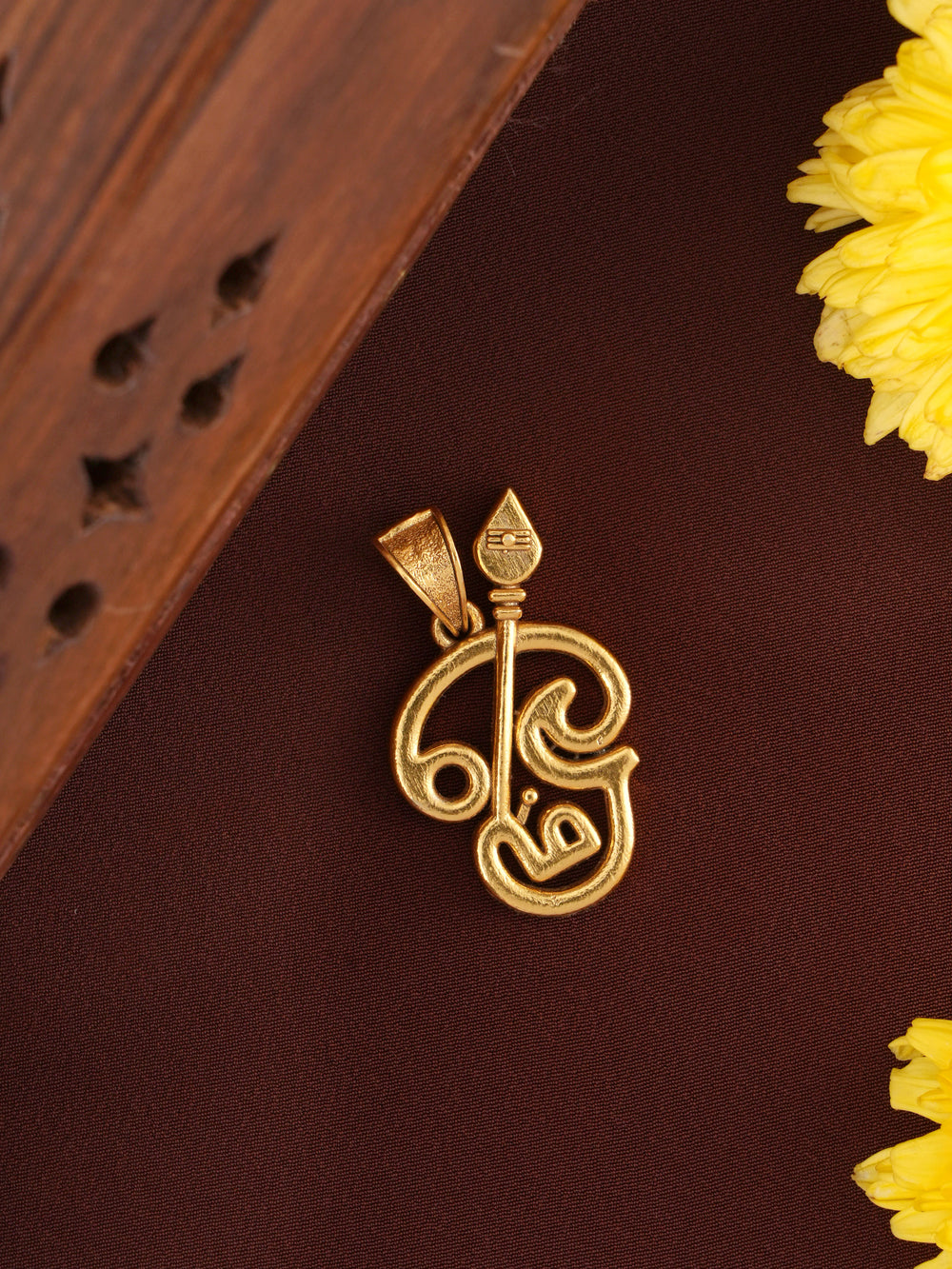 Grace of Om with Vel Gold Plated Pendant