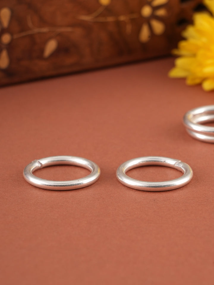 Silver Plain Band Silver Metti
