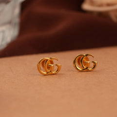 Classic Gucci Logo Gold Side Stud