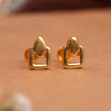 Minimal Handbag Gold Side Studs