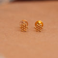 Dainty Bloom Cluster Gold Side Studs