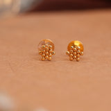 Dainty Bloom Cluster Gold Side Studs