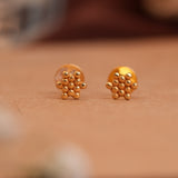 Dainty Bloom Cluster Gold Side Studs