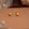 Modern Hexagon Gold Side Studs