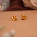 Contemporary Curve Gold Side Studs