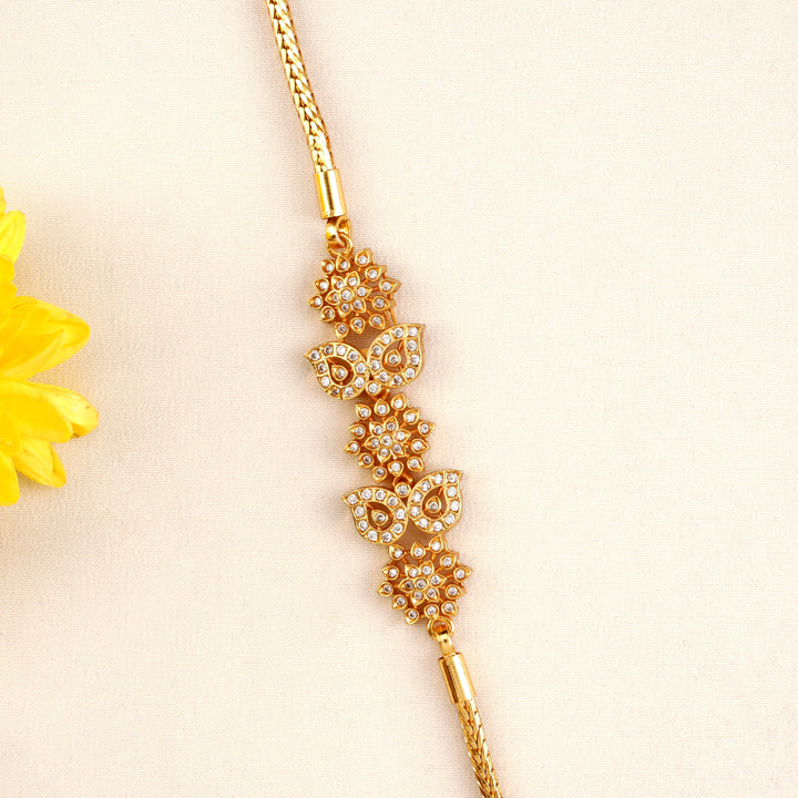 Elegant Flower Design Mugappu Chain
