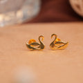 MinimalisT Duck Design Gold Side Stud