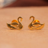 MinimalisT Duck Design Gold Side Stud