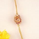 Royal Peacock Glow Mugappu Chain