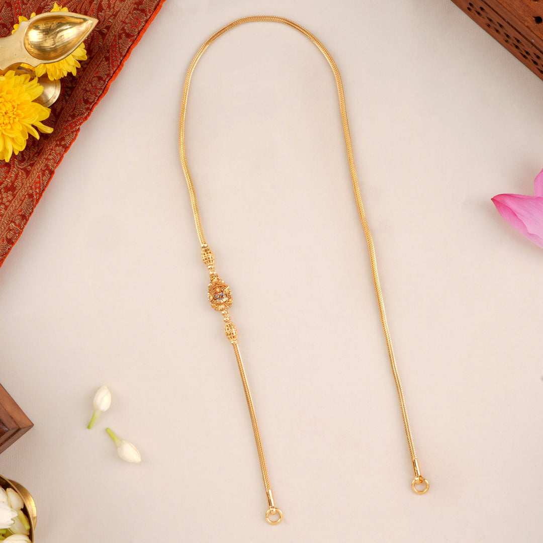 Divine 2 in 1 Lotus Lakshmi Mugappu Chain