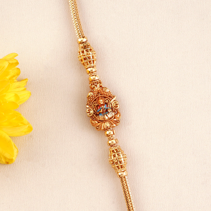 Divine 2 in 1 Lotus Lakshmi Mugappu Chain
