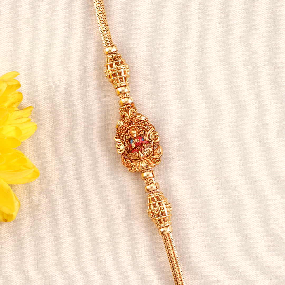 Divine 2 in 1 Lotus Lakshmi Mugappu Chain