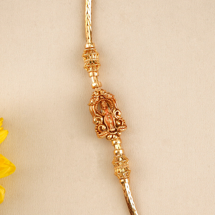 Standing Divine Lakshmi Mugappu Chain