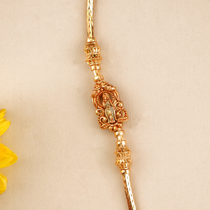Standing Divine Lakshmi Mugappu Chain