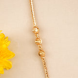 Classic Golden Beaded Mugappu Chain