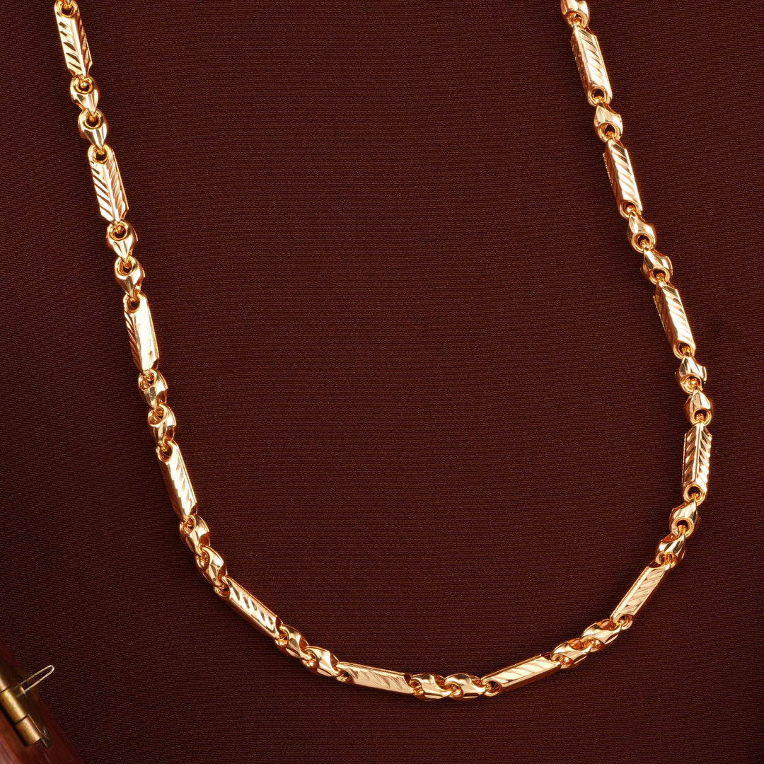 Royal Diamond Cut Silver Gold Plated Chain