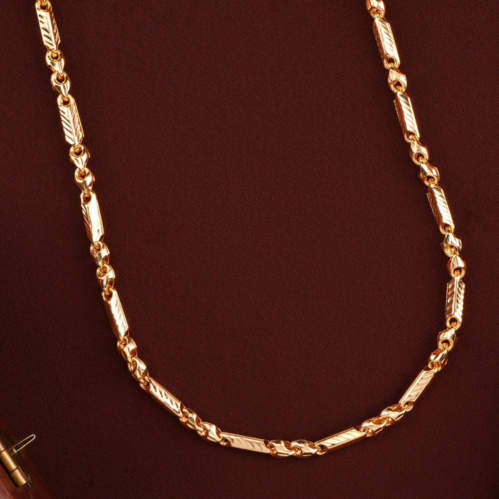 Royal Diamond Cut Silver Gold Plated Chain