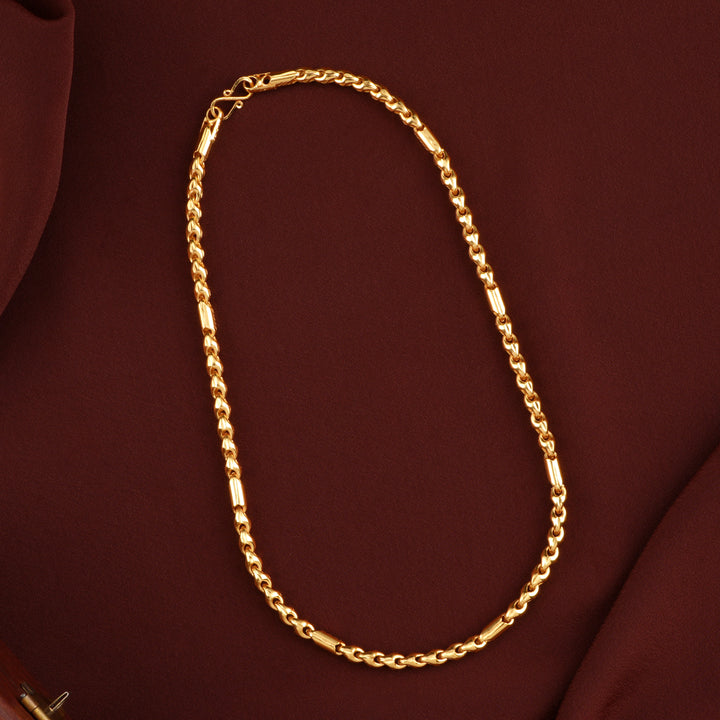 Radiant Box Cut with Link Golden Chain