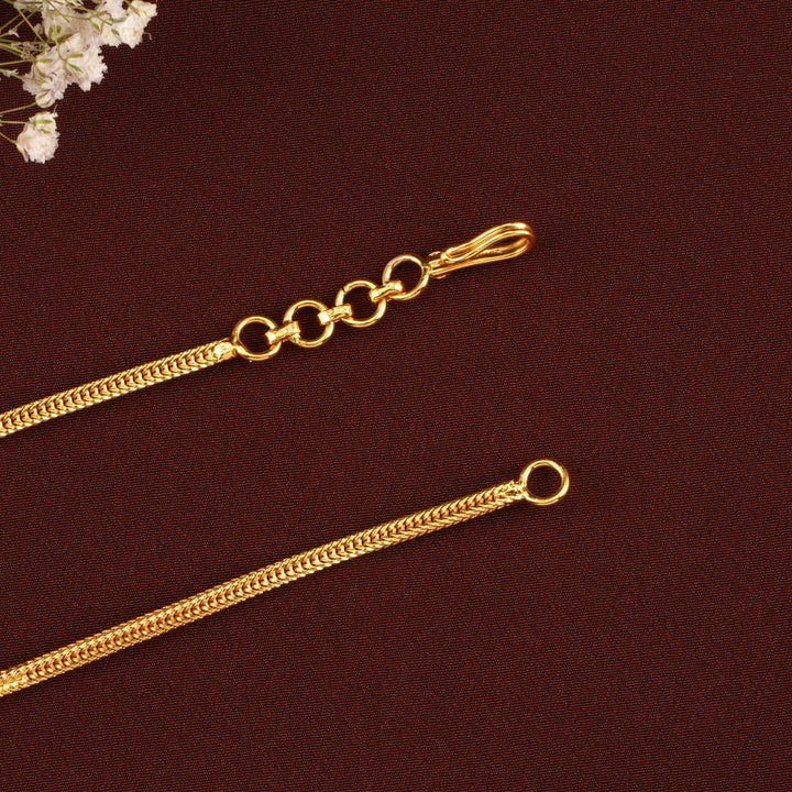 Adjustable Stylish Twist Silver Back Chain