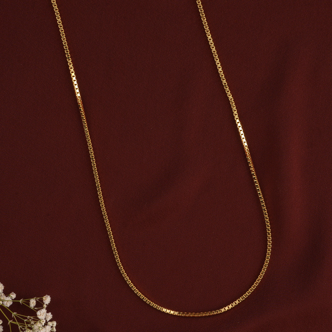 Sparkle Gloss Long Silver Gold Plated Chain