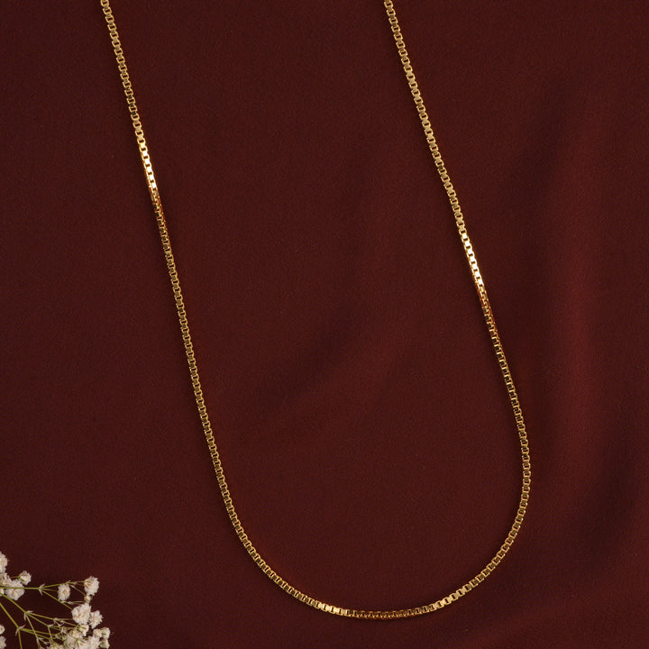 Sparkle Gloss Long Silver Gold Plated Chain