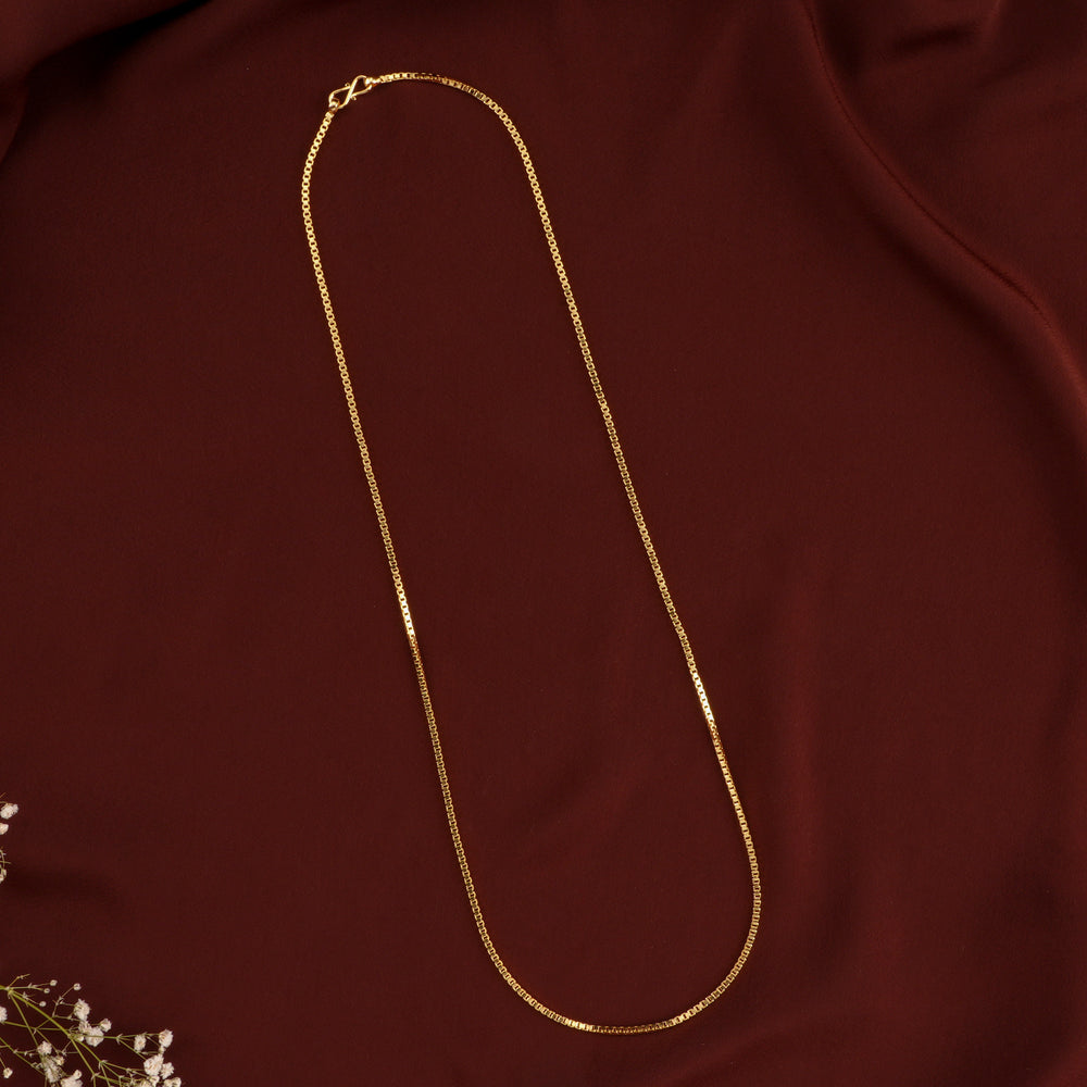 Sparkle Gloss Long Silver Gold Plated Chain