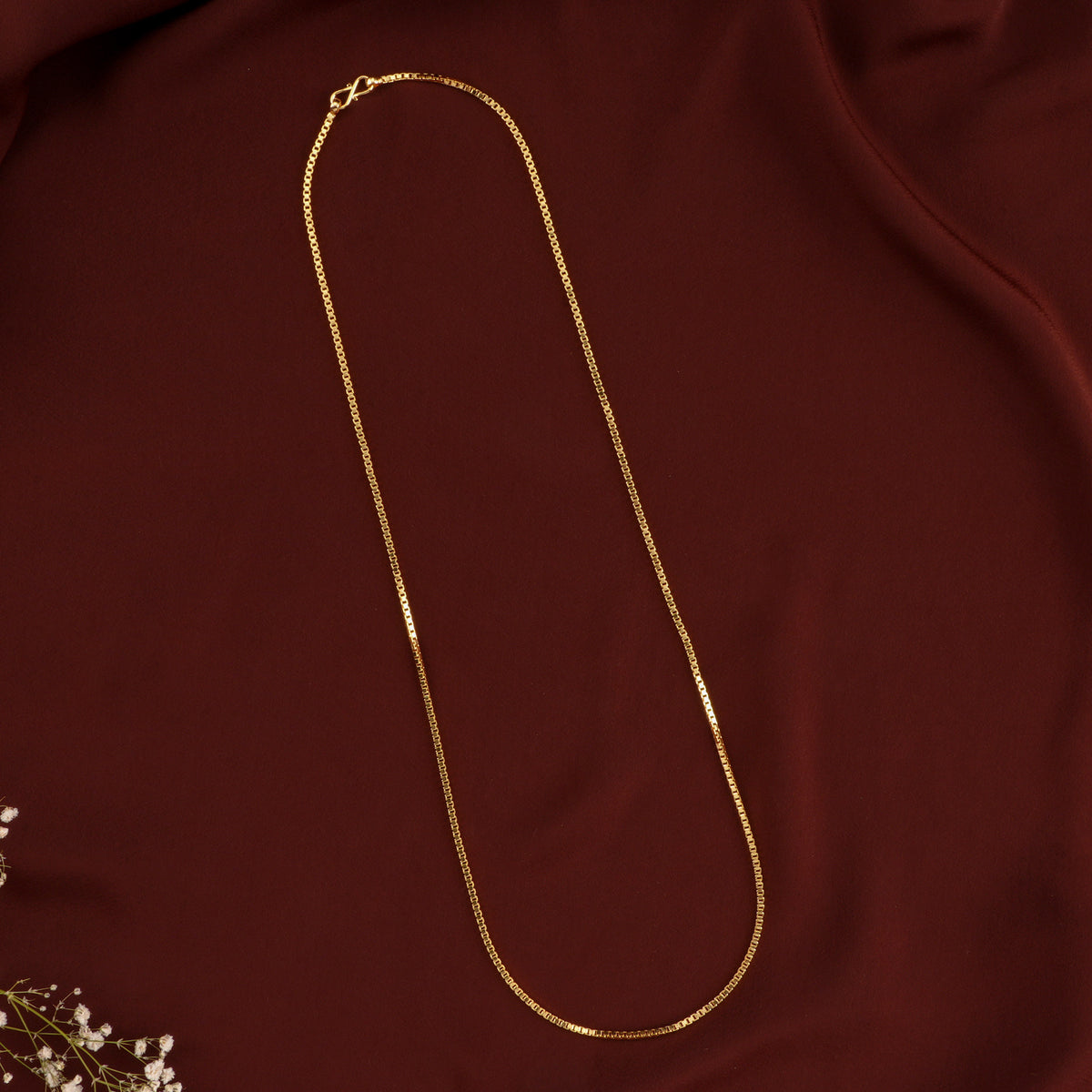 Sparkle Gloss Long Silver Gold Plated Chain