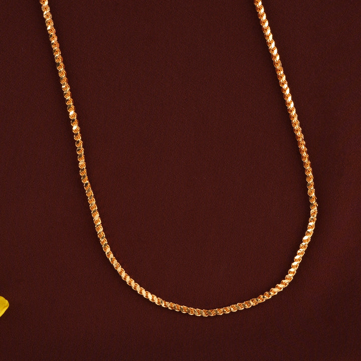 Shimmer Twist Thali Silver Gold Plated Chain