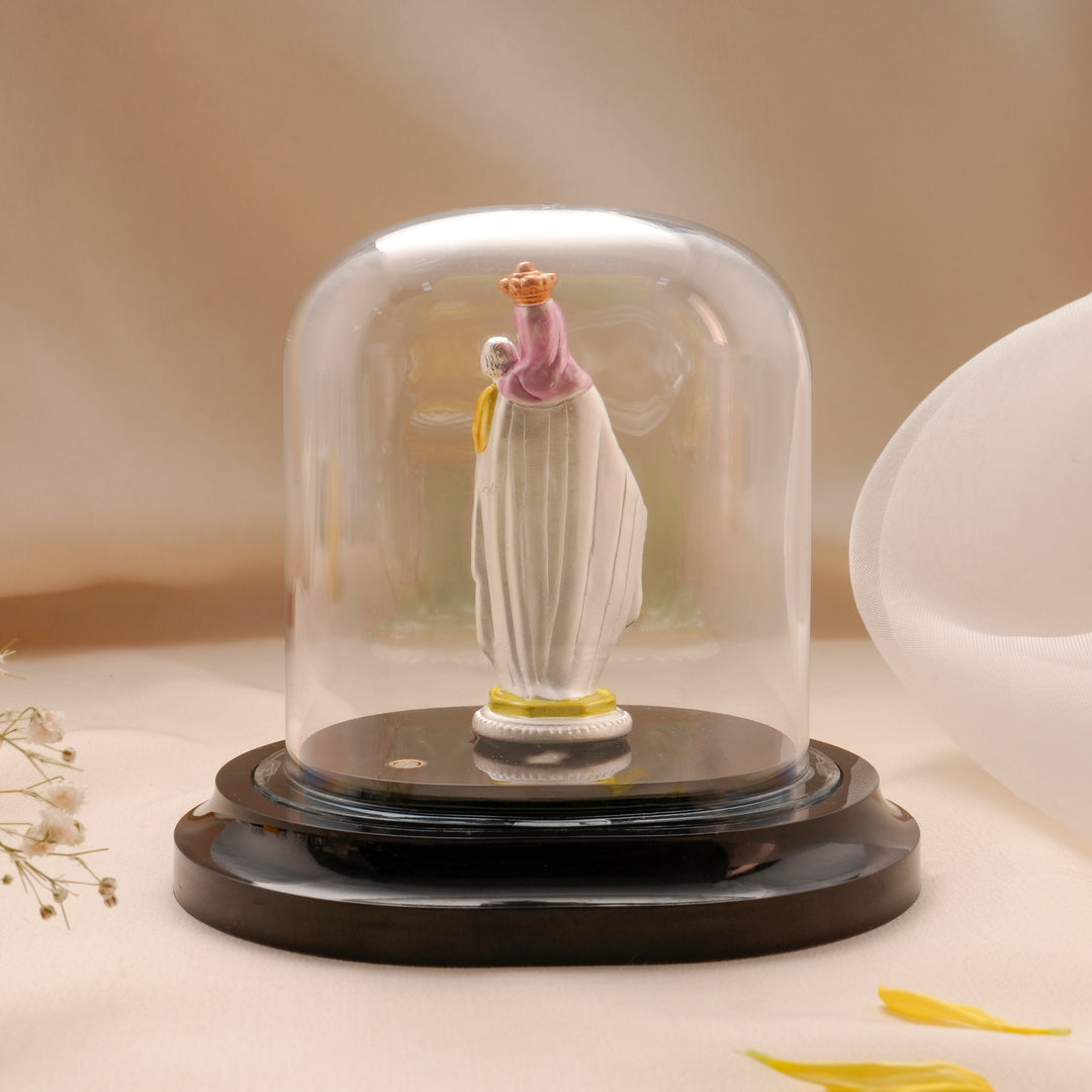 Mother Mary Silver Car Stand Idol