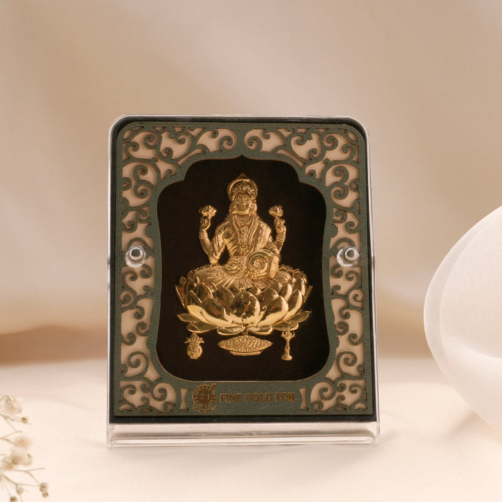 Shri Varalakshmi Gold Foil Frame