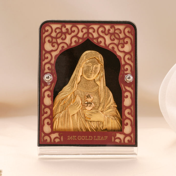 Mother Mary Gold Leaf Frame